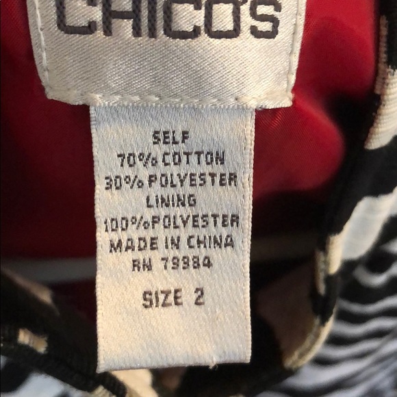 Chico’s Zebra linen-look blazer - Picture 7 of 7